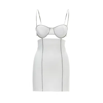 Nissa Women's Crystal-embellished Mini Dress White