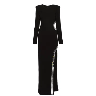Nissa Women's Embellished Maxi Dress Black