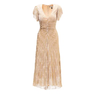 Nissa Women's Embellished Midi Dress Gold