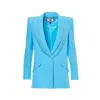 Nissa Women's Embellished Trim-detail Blazer Blue In Blue