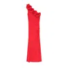 Nissa Women's Floral-detail Midi Dress Red