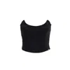 Nissa Women's Floral-embroidered Corset Top Black In Black