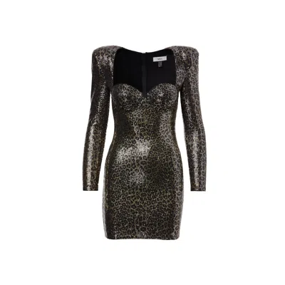 Nissa Women's Gold Sequined Mini Dress