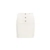 Nissa Women's High-waisted Bouclé Skirt White In White