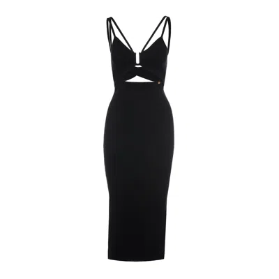 Nissa Women's Knitted Midi Dress Black