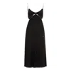 Nissa Women's Midi Embellished Dress Black In Black