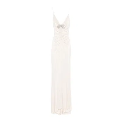 Nissa Women's Neutrals Backless Jersey Maxi Dress Beige In Sand