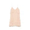 Nissa Lace Mini Dress In Neutral