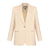 Nissa Women's Neutrals Rhinestone-embellished Blazer In Neutral