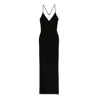 Nissa Women's Open-back Midi Dress Black In Black