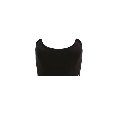 Nissa Women's Panelled Zip-up Corset Black