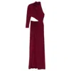 Nissa Rhinestone-embellished Maxi Dress In Pink/purple