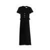 Nissa Lace-panels Maxi Dress In Black