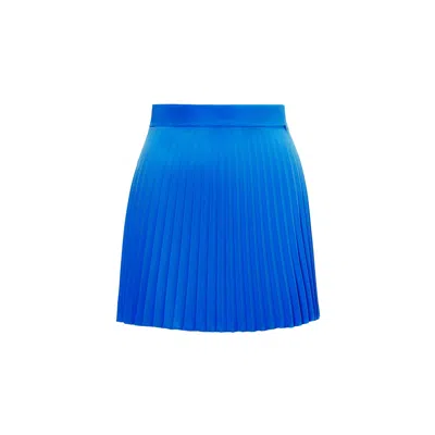 Nissa Women's Pleated Mini Skirt Navy Blue