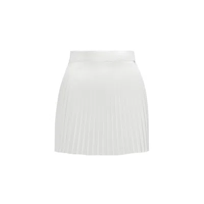 Nissa Women's Pleated Mini Skirt White