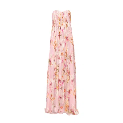 Nissa Women's Printed Corset-style Maxi Dress