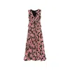 Nissa Women's Printed Pleated Chiffon Midi Dress