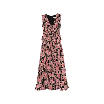 Nissa Women's Printed Pleated Chiffon Midi Dress