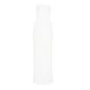 Nissa Women's Ruffled Ruched Jersey Midi Dress White In White