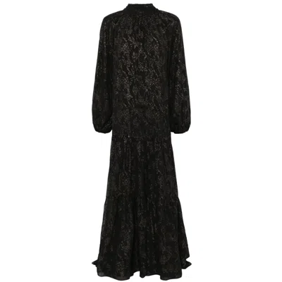 NISSA WOMEN'S SCARF-DETAIL CHIFFON MAXI DRESS