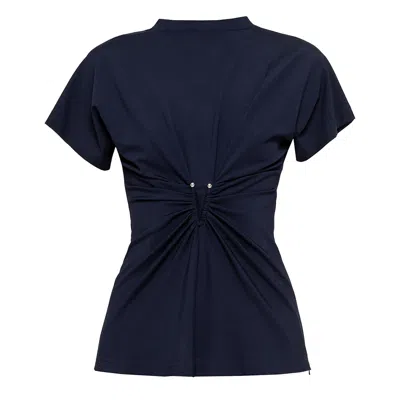 Nissa Women's Short-sleeve Top Navy Blue