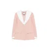 Nissa Women's Single-breasted Fitted Blazer Pink In Pink