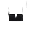 Nissa Women's Spaghetti-strap Crop Top Black In Black