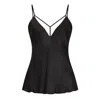 Nissa Tulle Insert Top In Black