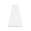 Nissa Women's White Taffeta Midi Skirt In White
