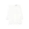 Nissa Draped-detailed Blouse In White