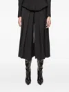 Nissa Wool Tailored Bermuda Pants In Black