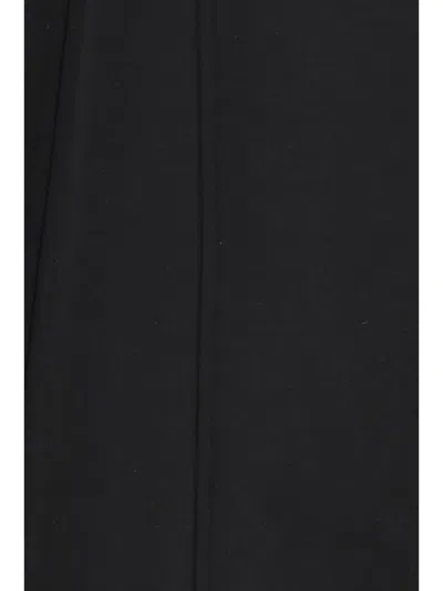 Nissa Wool-blend Straight-leg Trousers In Black