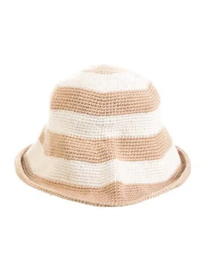 Pre-owned Nitto Pattern Print Bucket Hat In Neutral
