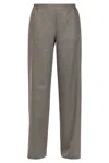 Niū Niu - Trousers - 460369 - Tortora/rosso In Gray