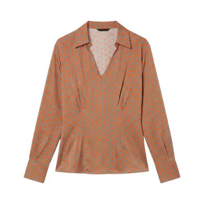 Niū Niu Blusa In Tortora Fantasia