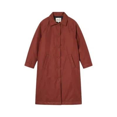 Niū Niu Caban In Burgundy