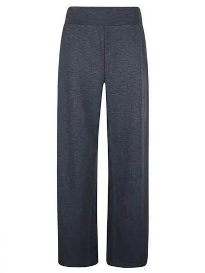 Niū Niu Cotton Blend Wide-leg Trousers In Grey