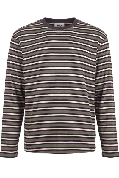 Niū Niu - T-shirt - 480651 - Beige/militare