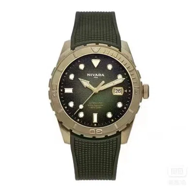 Pre-owned Nivada Solid Brass Bronze Diving Sport Men Watches Nh35 Automatic Dive Watch