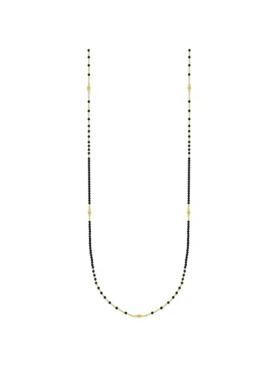 Nivy Long Necklace  Jade Carp0424-g In Black