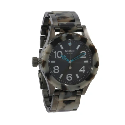 Nixon 38-20 Lefty Quartz Black Dial Unisex Watch A410-2590-00 In Green