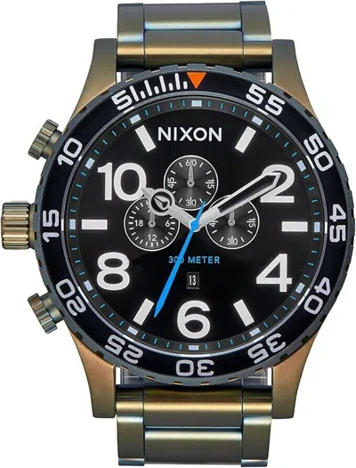 Nixon 51-30 A1389-5092-00 Men's Stainless Steel Analog Dial Quartz Watch Erk121 In Multi