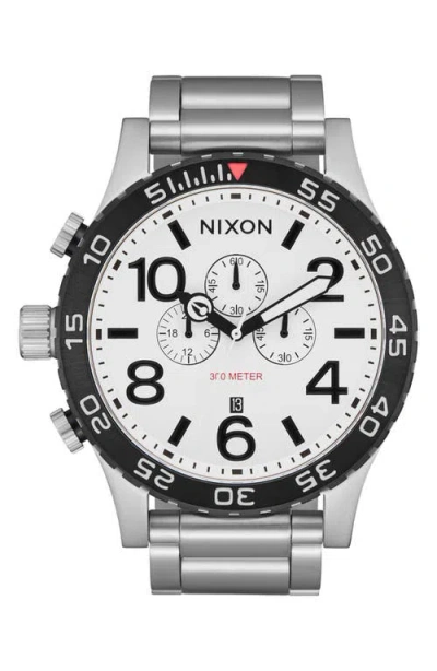 Nixon 51-30 Chronograph Bracelet Watch, 51mm In Multi