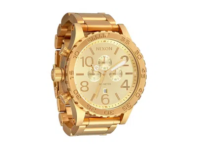 Nixon 51-30 Chrono Watches All Gold: One Size In Metallic