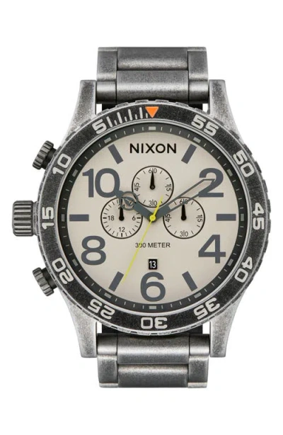 Nixon 51-30 Chronograph Bracelet Watch, 51mm In Brown