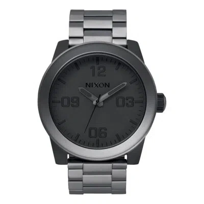 Nixon A346-1062-00 Corporal Ss (matte Black/matte Gunmetal) Men's Luxury Watch