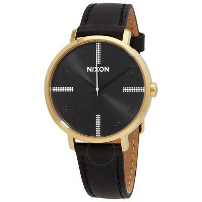 Nixon Arrow Leather Quartz Black Leather Ladies Watch A1091-2879
