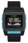 Nixon Base Tide Pro Digital Silicone Strap Watch, 42mm In Multi