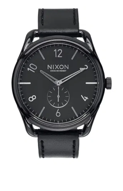 Pre-owned Nixon C45 Leather Black A465 000
