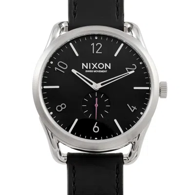 Nixon C45 Leather Stainless Steel Watch A465 008 In Multi